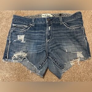 Ariat Distressed Blue Cutoff Jean Shorts